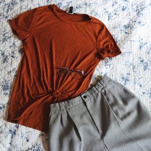 Forever 21 Mustard Orange Tee